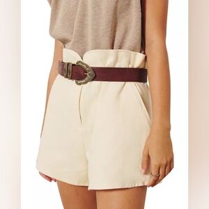 ba&sh Joa Shorts - XS - Off White Cream / Ecru